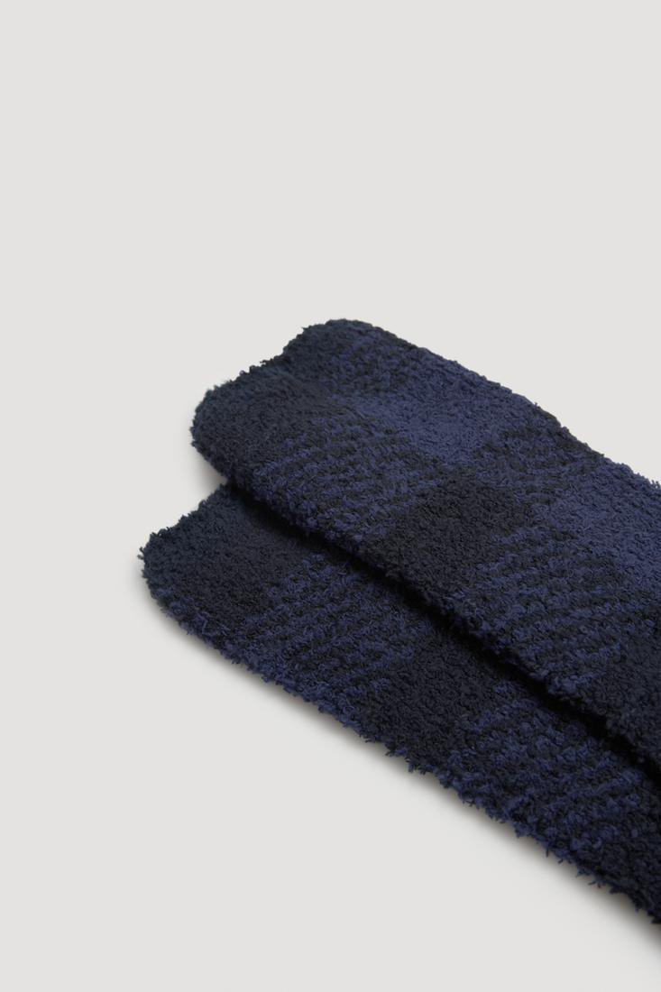 Calcetín hombre invierno FRANELA estampada con puño confort YSABEL MORA