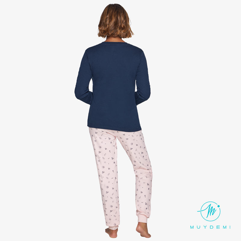 Pijama mujer algodón de invierno Muydemi