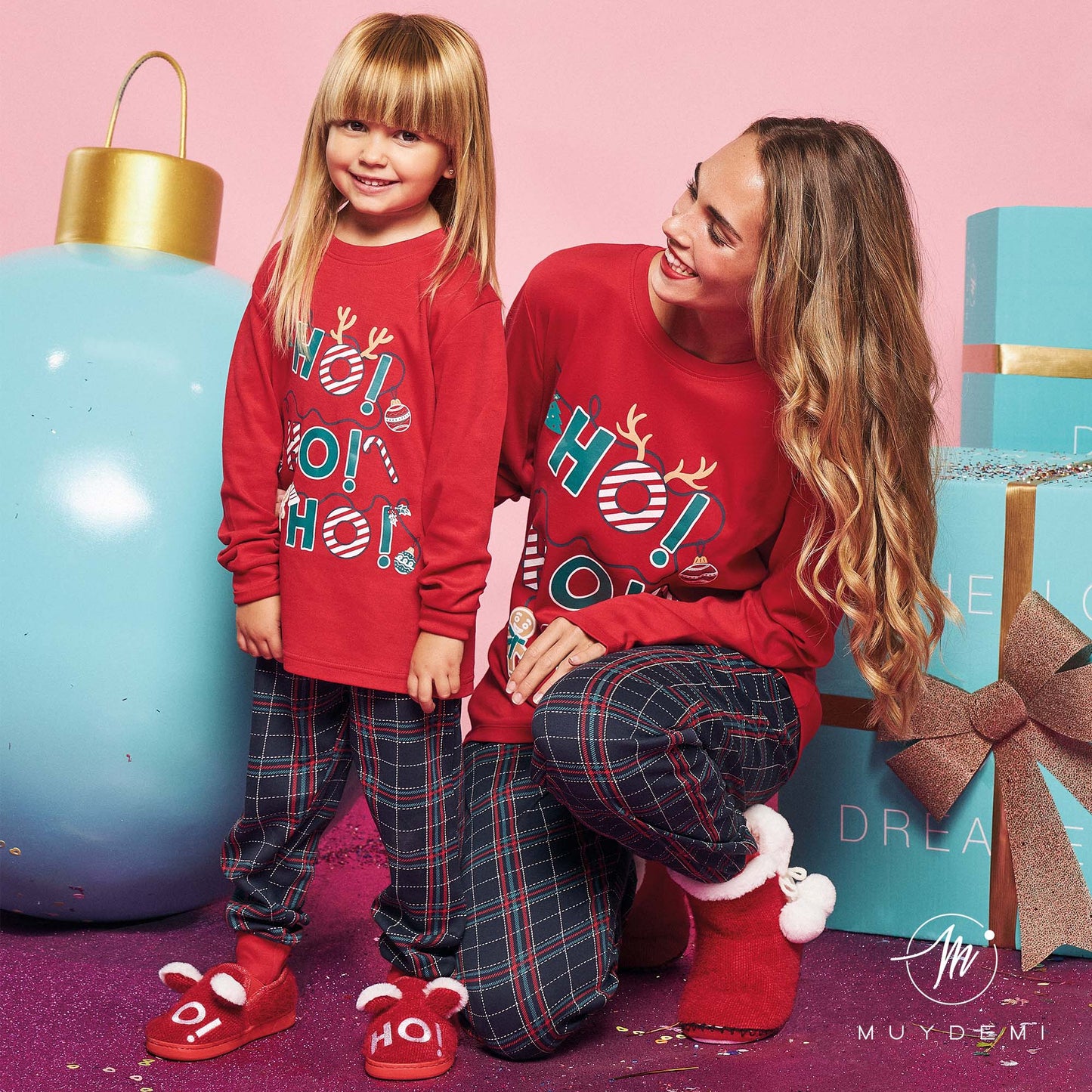Pijama mujer algodón de invierno Colección FAMILIAR "ESPECIAL NAVIDAD" MUYDEMI