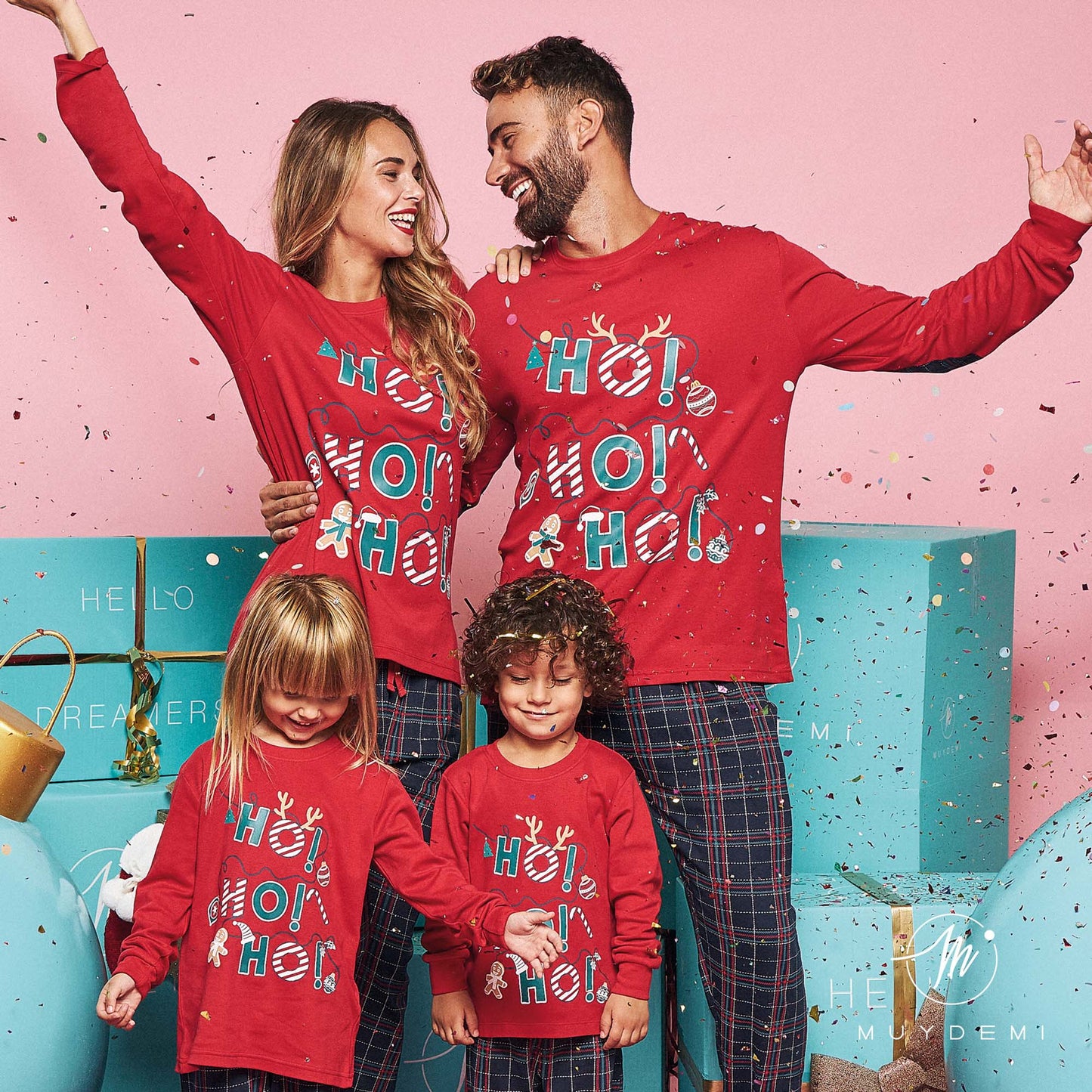 Pijama mujer algodón de invierno Colección FAMILIAR "ESPECIAL NAVIDAD" MUYDEMI