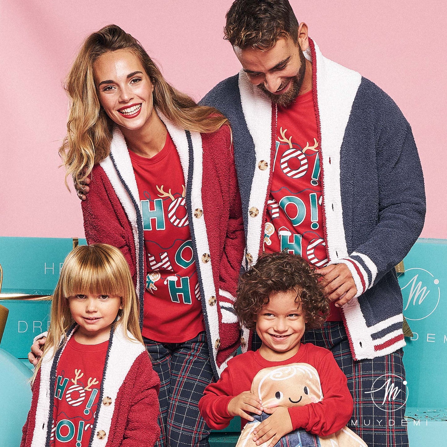 Pijama mujer algodón de invierno Colección FAMILIAR "ESPECIAL NAVIDAD" MUYDEMI
