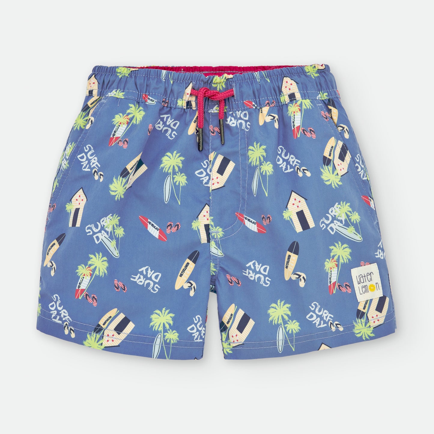 Bañador hombre de secado rápido "Surf Day" Waterlemon hasta talla 3XL
