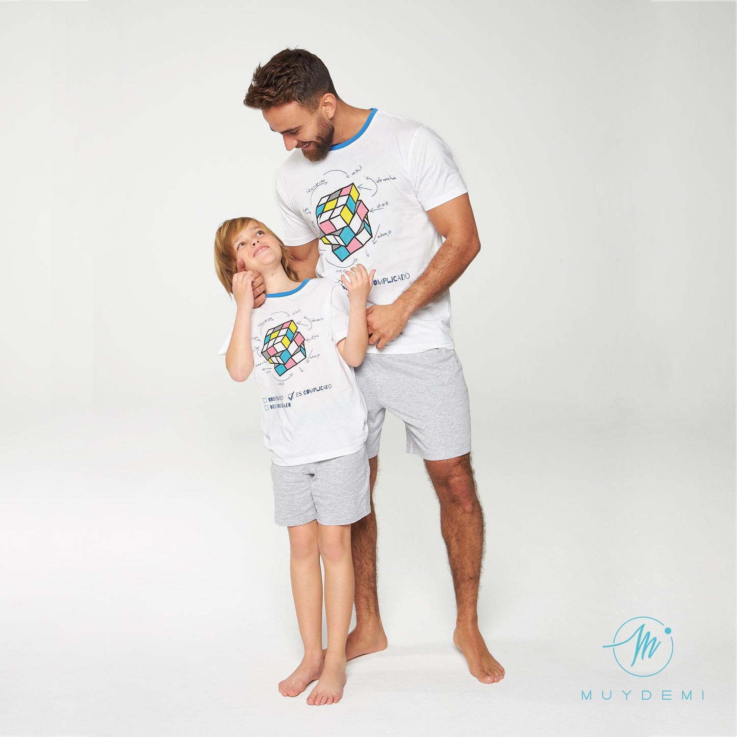 Pijama verano hombre "Cubo de Rubik" Muydemi PV-2021