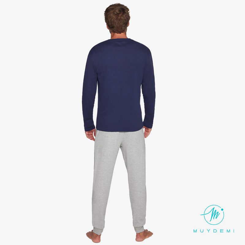 Pijama hombre de algodón de invierno "Be Different" MUYDEMI