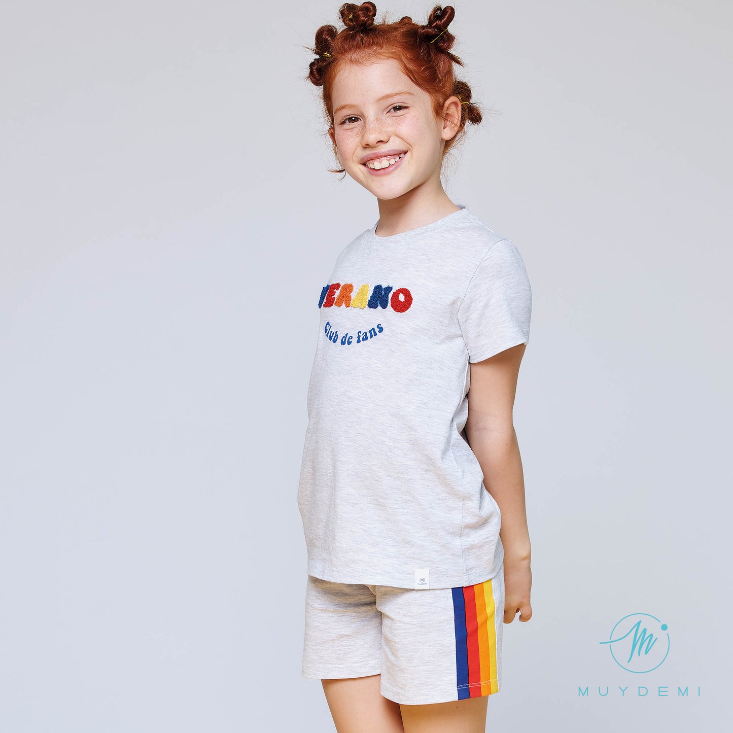 Pijama infantil UNISEX manga corta y pantalón corto MUYDEMI