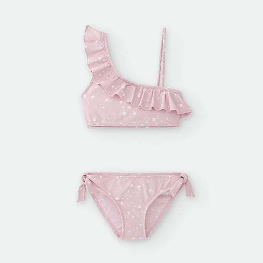 Bikini de niña con top estampado "Estrellas" WATERLEMON