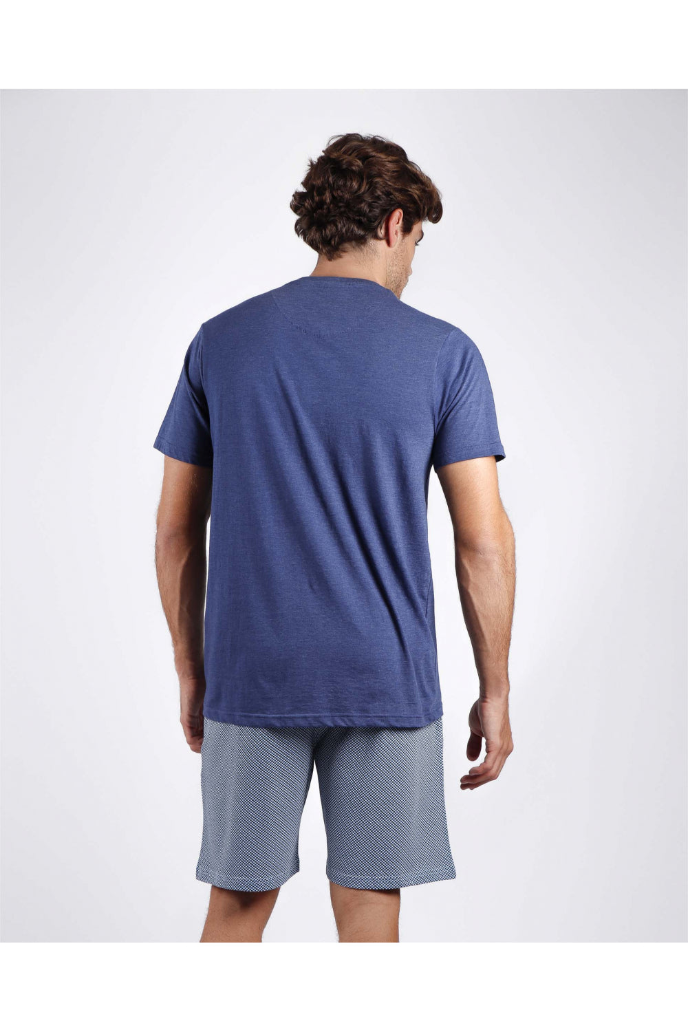 Pijama hombre manga corta azul modelo Mercury Admas Classic