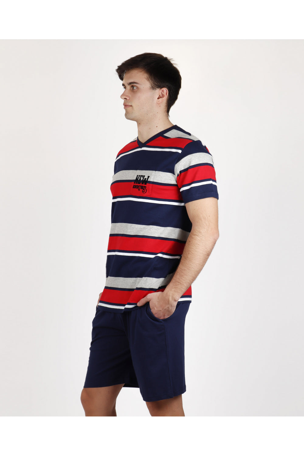 Pijama hombre verano New Adventure 100% algodón Admas