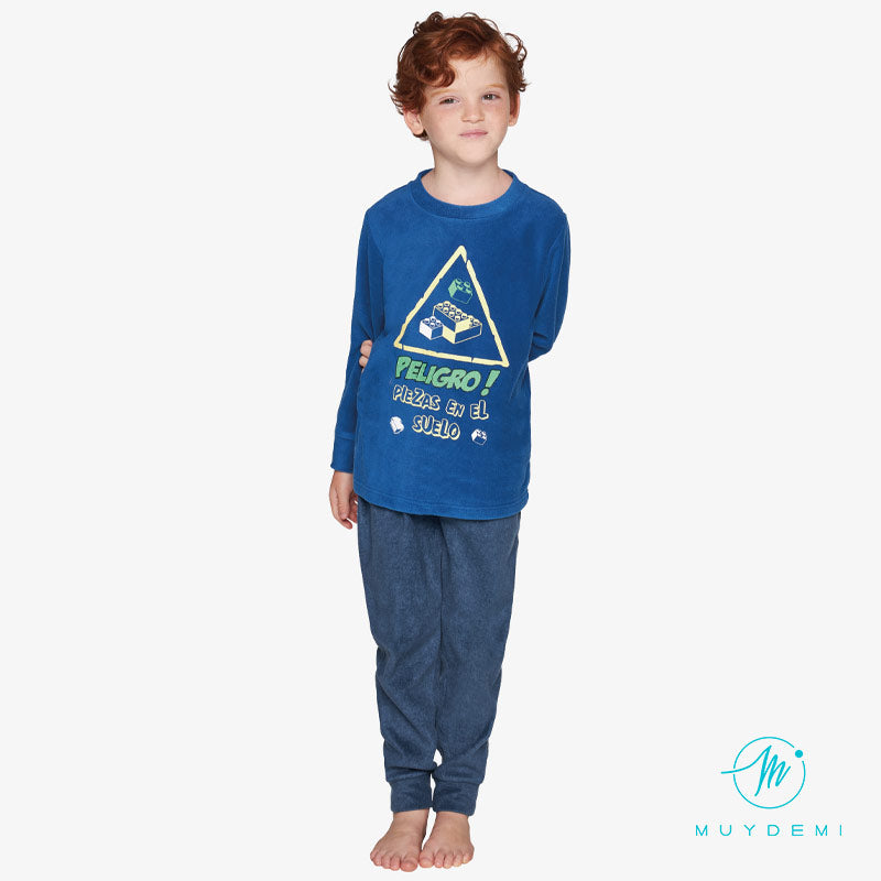 Pijama niño micro coralina muydemi