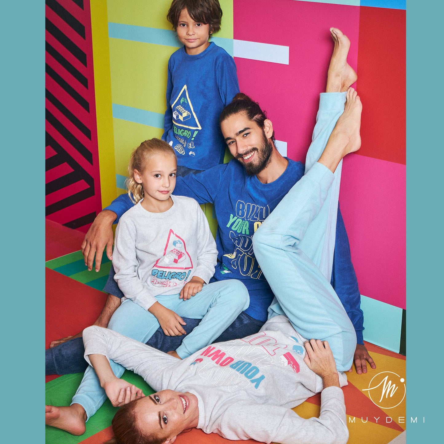 Pijama micro coralina niño "Cuidado" MUYDEMI