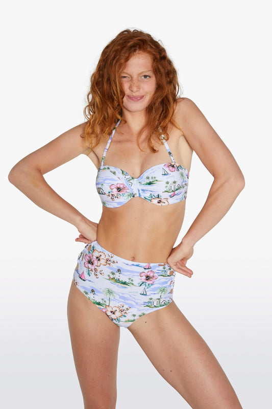 Bikini bandeau con aro y copa C colección Island Ysabel Mora