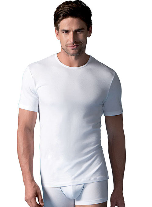 Camiseta algodón manga corta cuello redondo Dry & Cool Abanderado