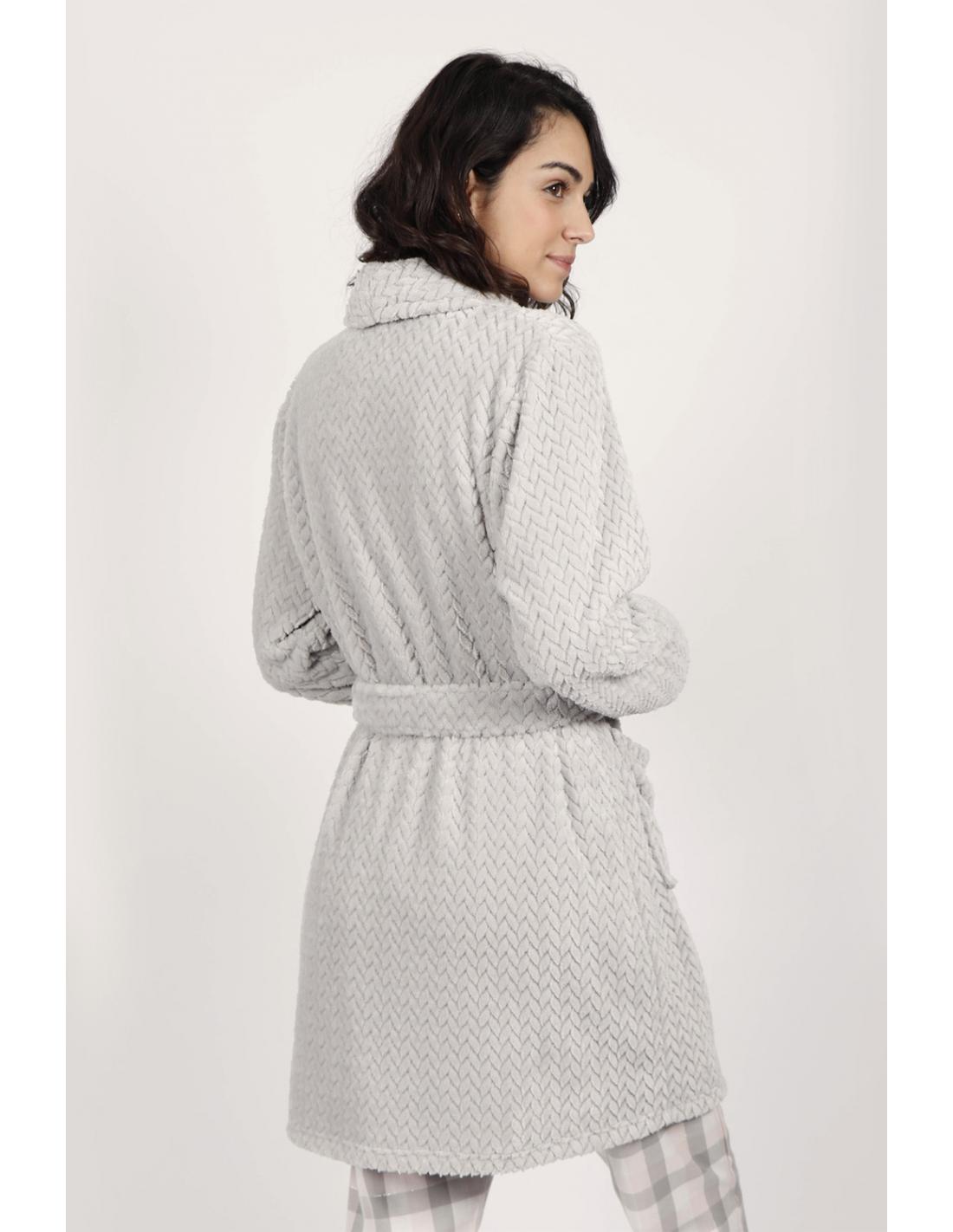 Bata mujer coralina gris Admas