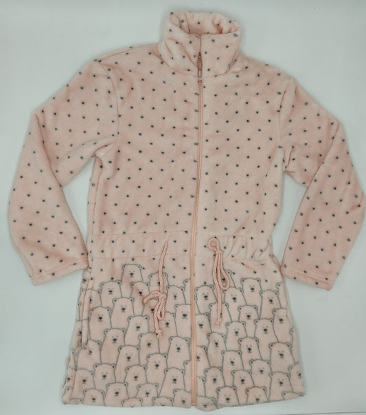 Bata de casa de niña cierre cremallera