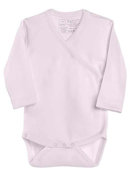 Body bebé primera puesta manga larga cruzado algodón 100% Rapife