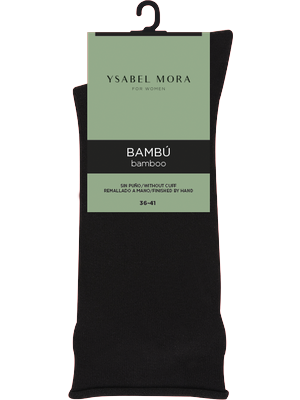 Calcetín mujer BAMBÚ CÁLIDO SIN PUÑO Ysabel Mora