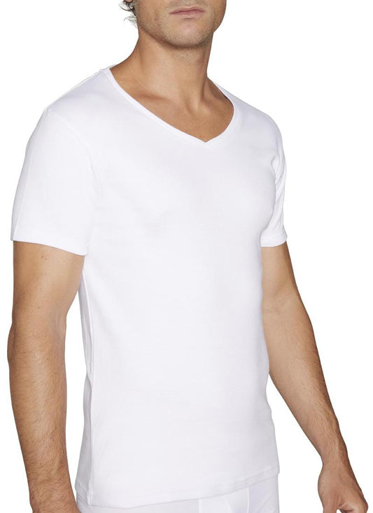 Camiseta hombre manga corta CUELLO PICO  Ysabel Mora