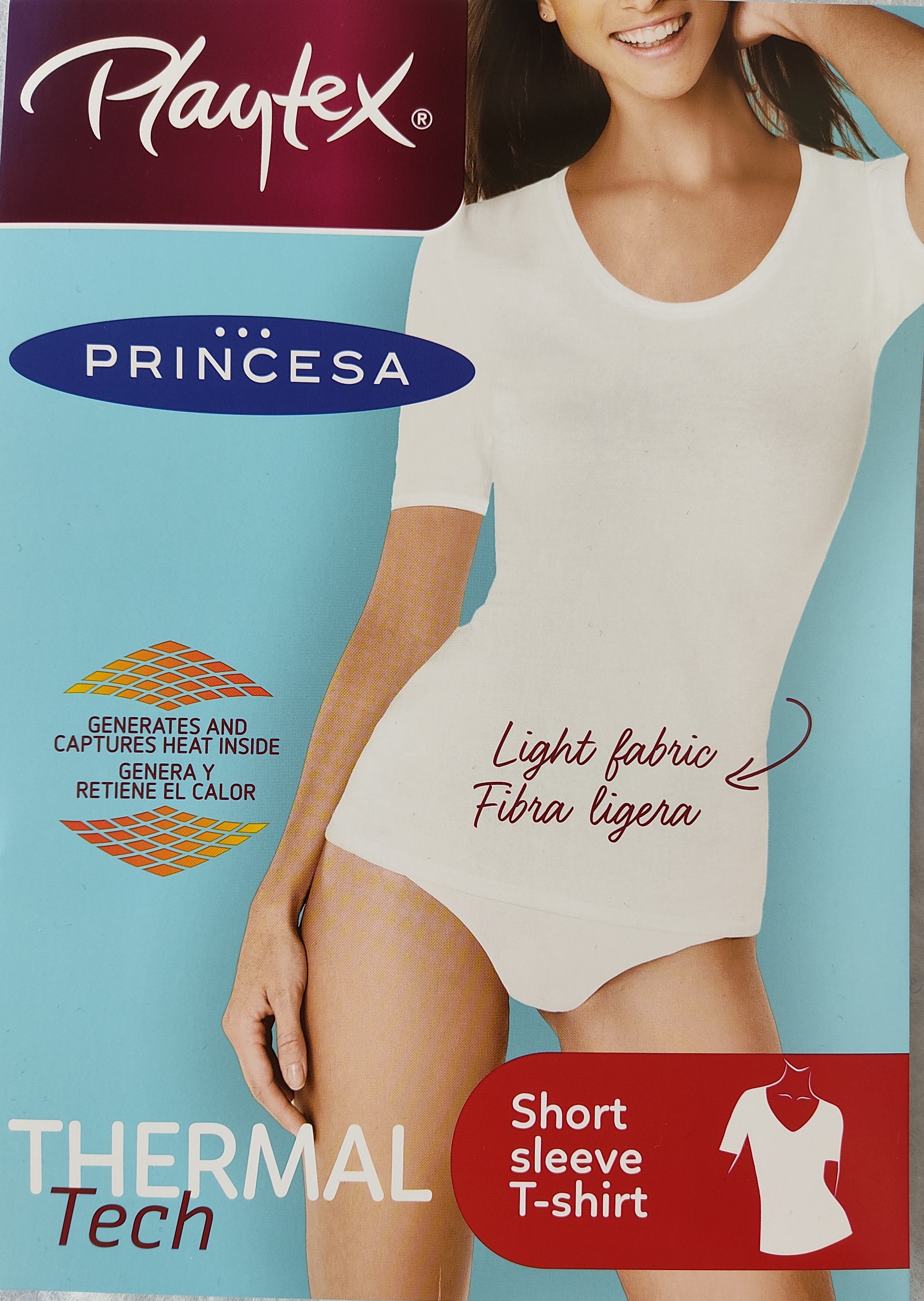 Camiseta mujer TÉRMICA manga corta THERMALTECH PRINCESA-PLAYTEX