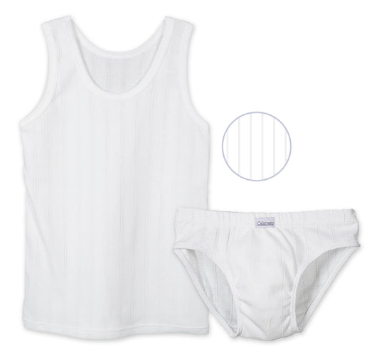 Conjunto niño Primera Comunión Camiseta+Slip CALAMARO