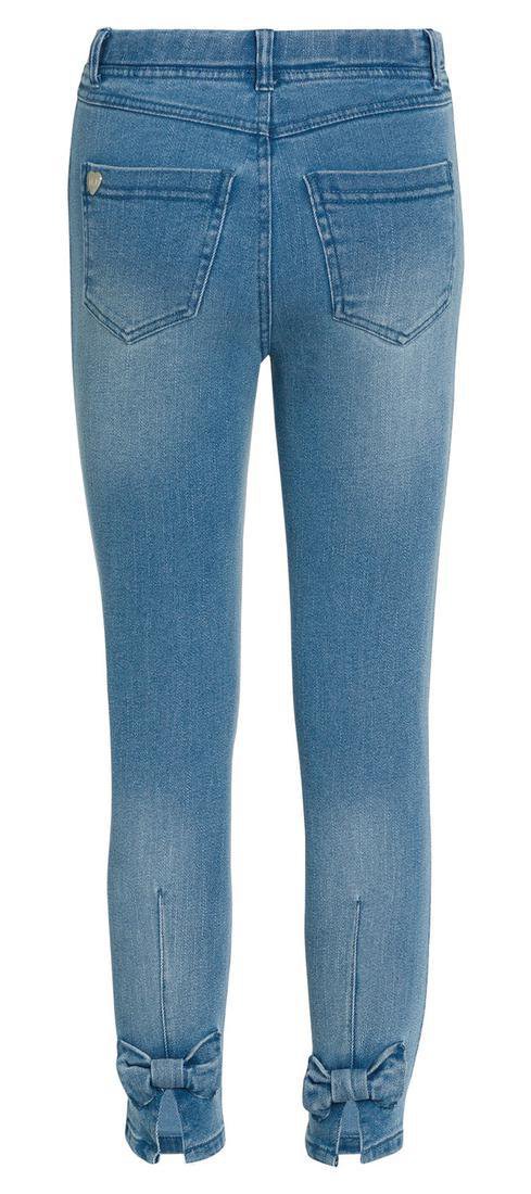 Jegging infantil NIÑA tejido vaquero elástico con LAZO Ysabel Mora