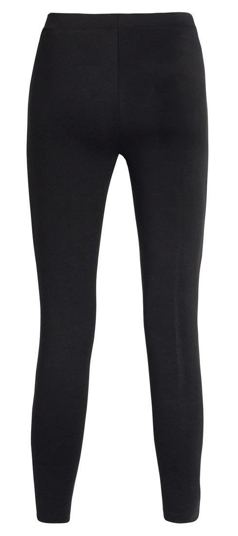 Leggings negros talle alto con botones dorados Ysabel Mora