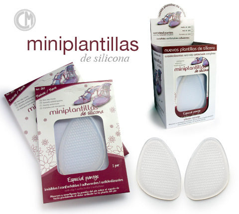 Mini plantilla de silicona gel antideslizante