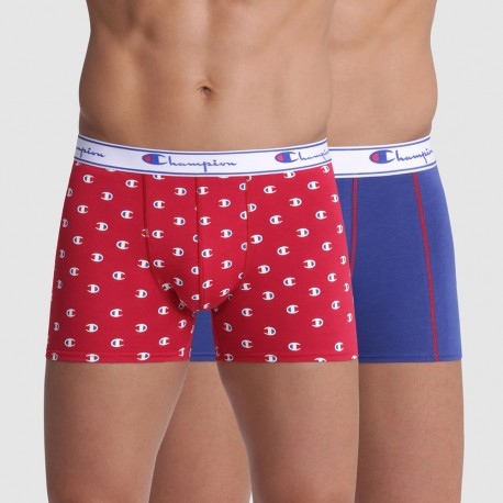 Pack 2 Boxers goma vista con logo Champion