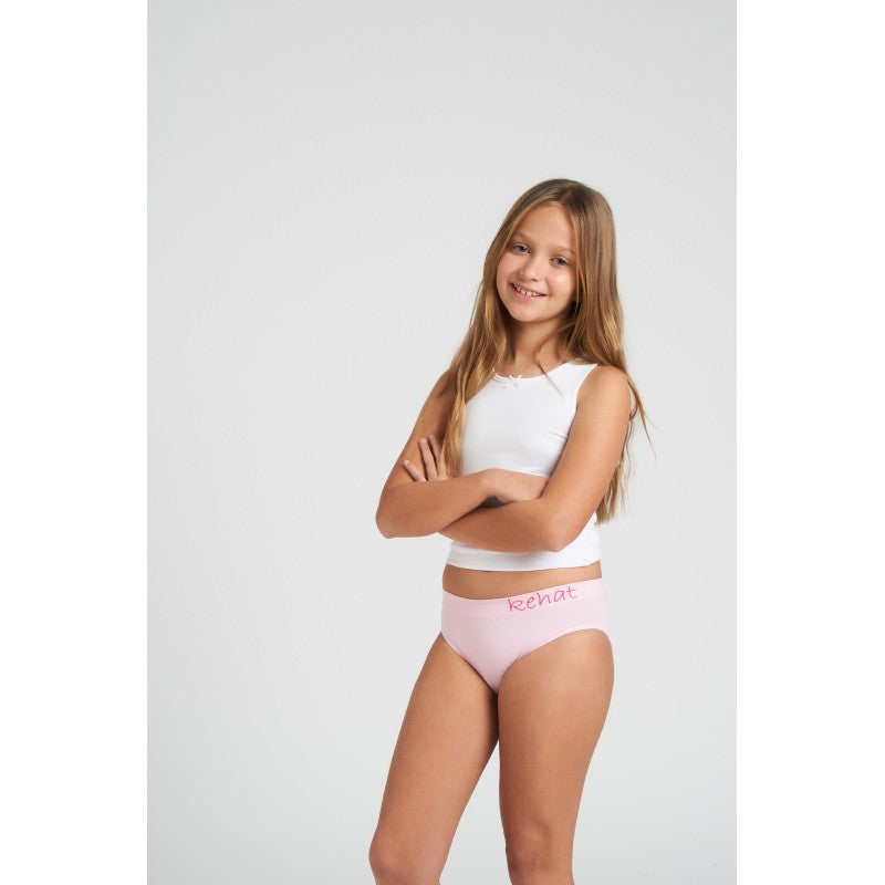 Pack 3 bragas niña-adolescente algodón sin costuras KEHAT