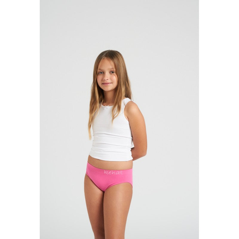 Pack 3 bragas niña-adolescente algodón sin costuras KEHAT