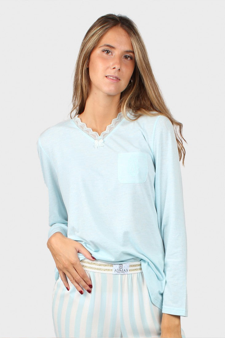 Pijama mujer Admas Classic Stripes talla XL