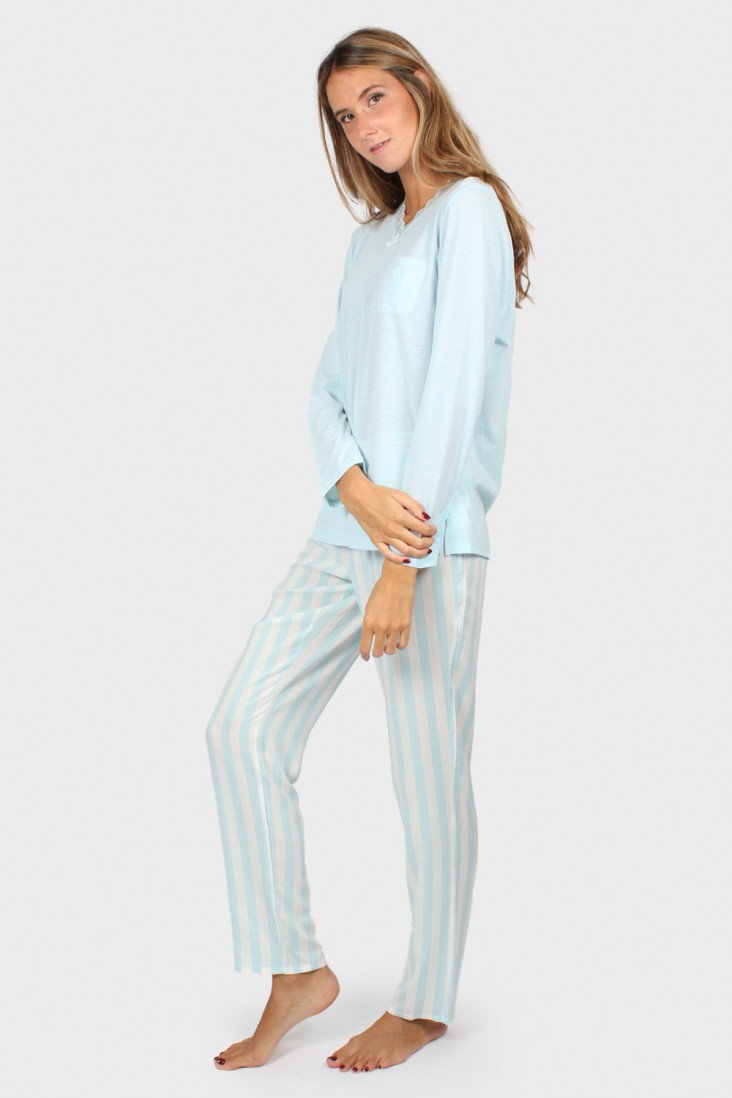 Pijama mujer Admas Classic Stripes talla XL