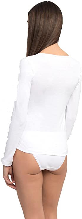 Camiseta interior de mujer Princesa-Playtex algodón manga larga –  www.