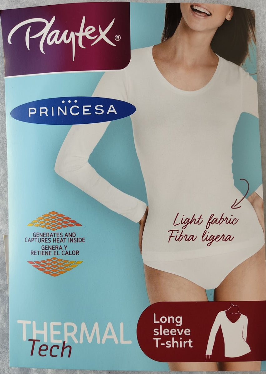 Camiseta TÉRMICA mujer tirante ancho Princesa-Playtex THERMALTECH –  www.