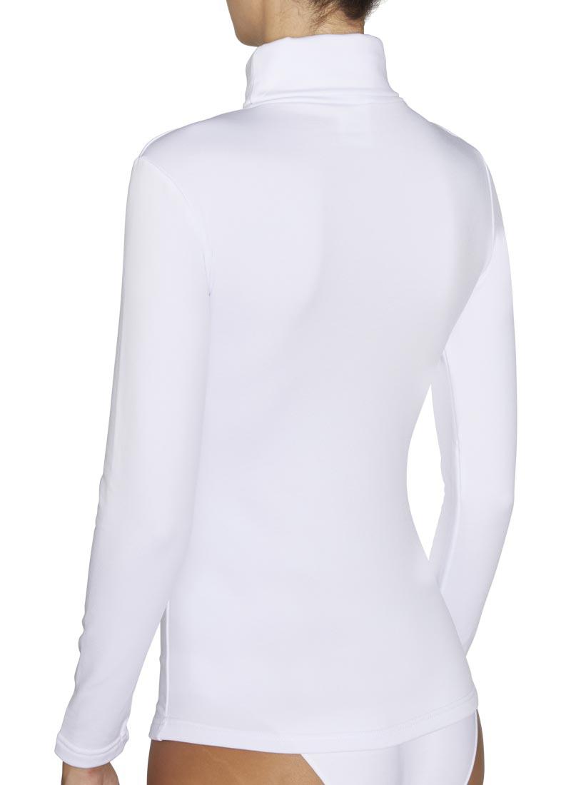  Camiseta interior básica de cuello alto para mujer, manga larga,  térmica, ajustada, suave, blusas, A01_(ofertas de viernes negro)azul :  Ropa, Zapatos y Joyería
