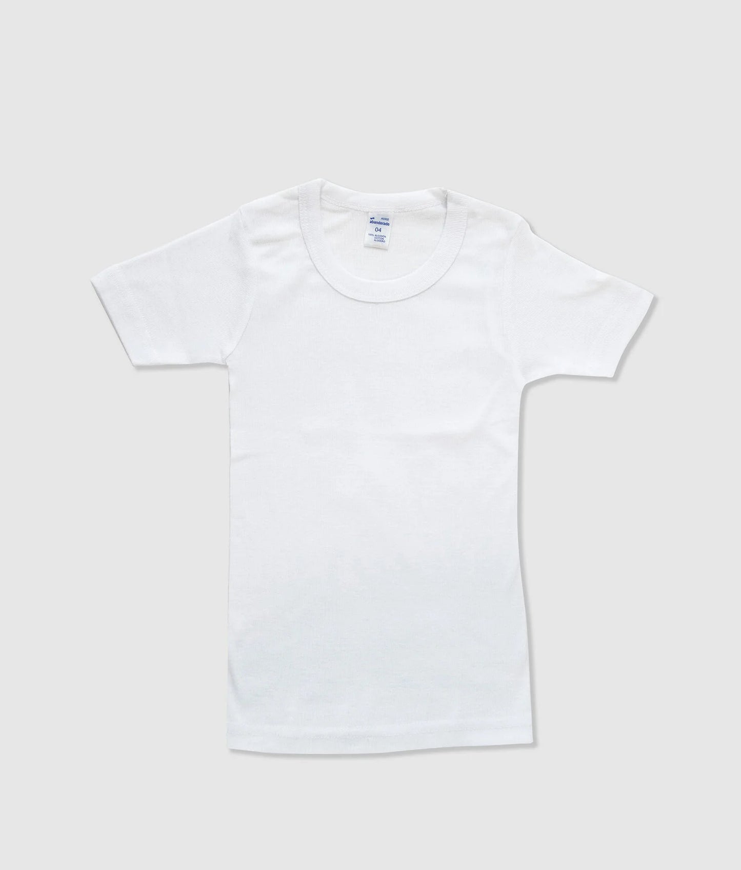 Camiseta interior niño manga corta algodón ABANDERADO