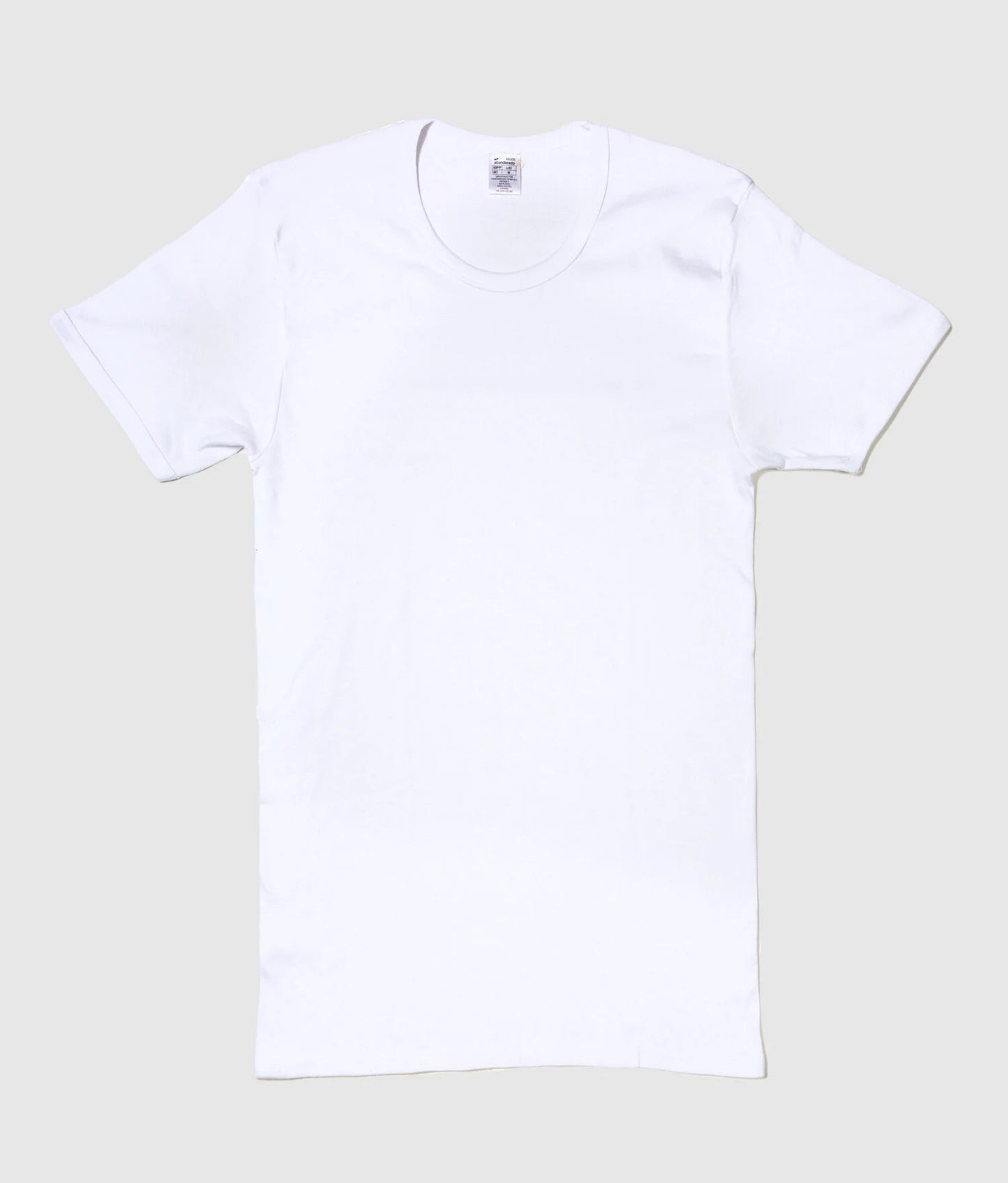 camiseta interior hombre manga corta algodón.