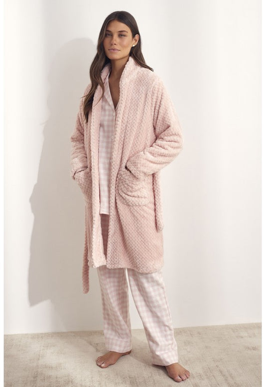 Bata de mujer coralina labrada SELMARK