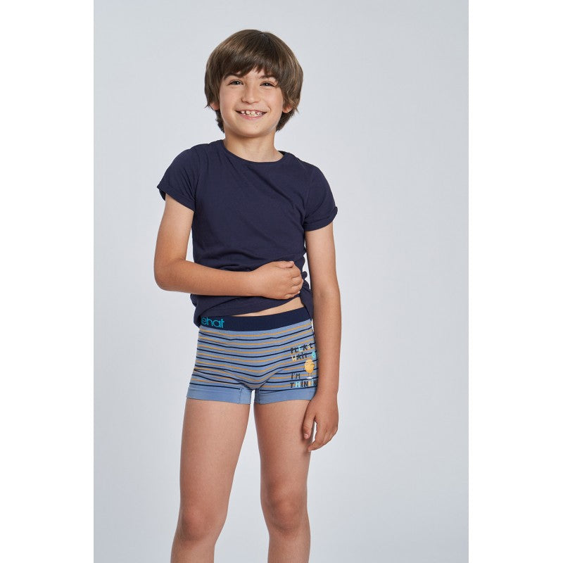 Pack 2 boxer sin costuras algodón estampado "Please wait" KEHAT
