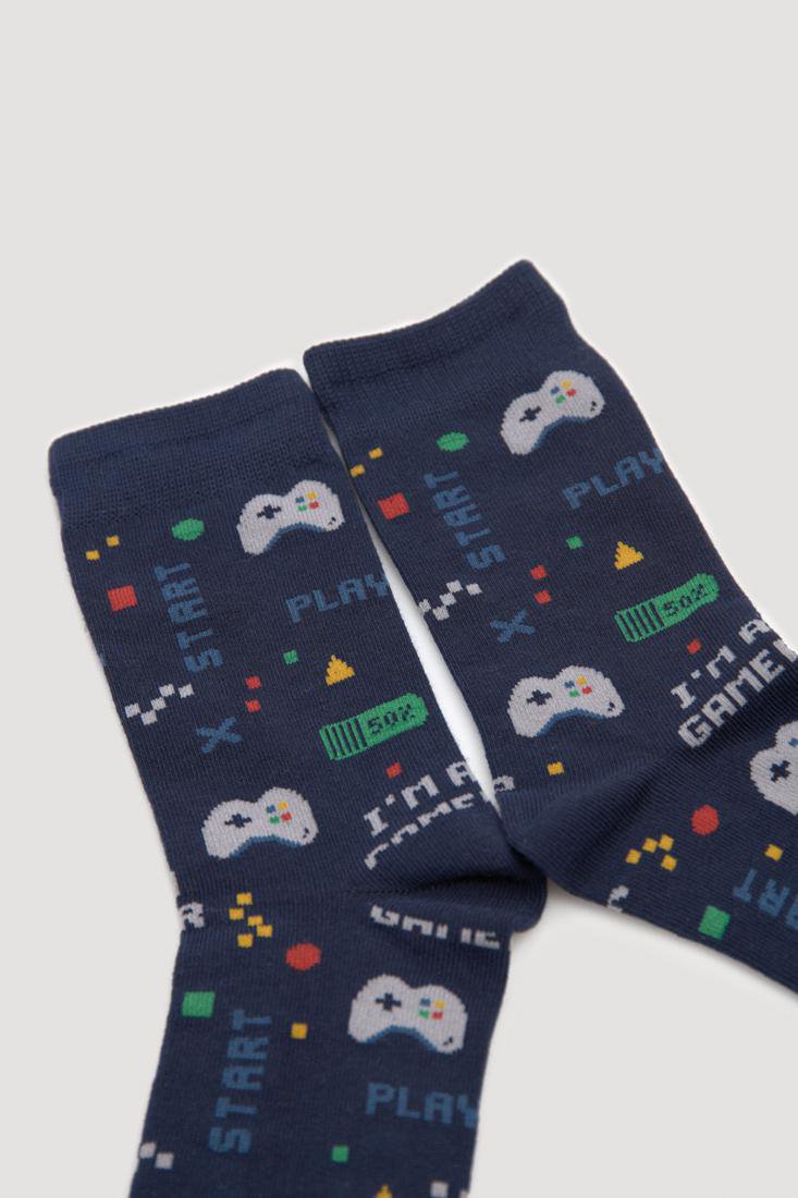 Pack 2 calcetines niño algodón estampado "Gamer" YSABEL MORA