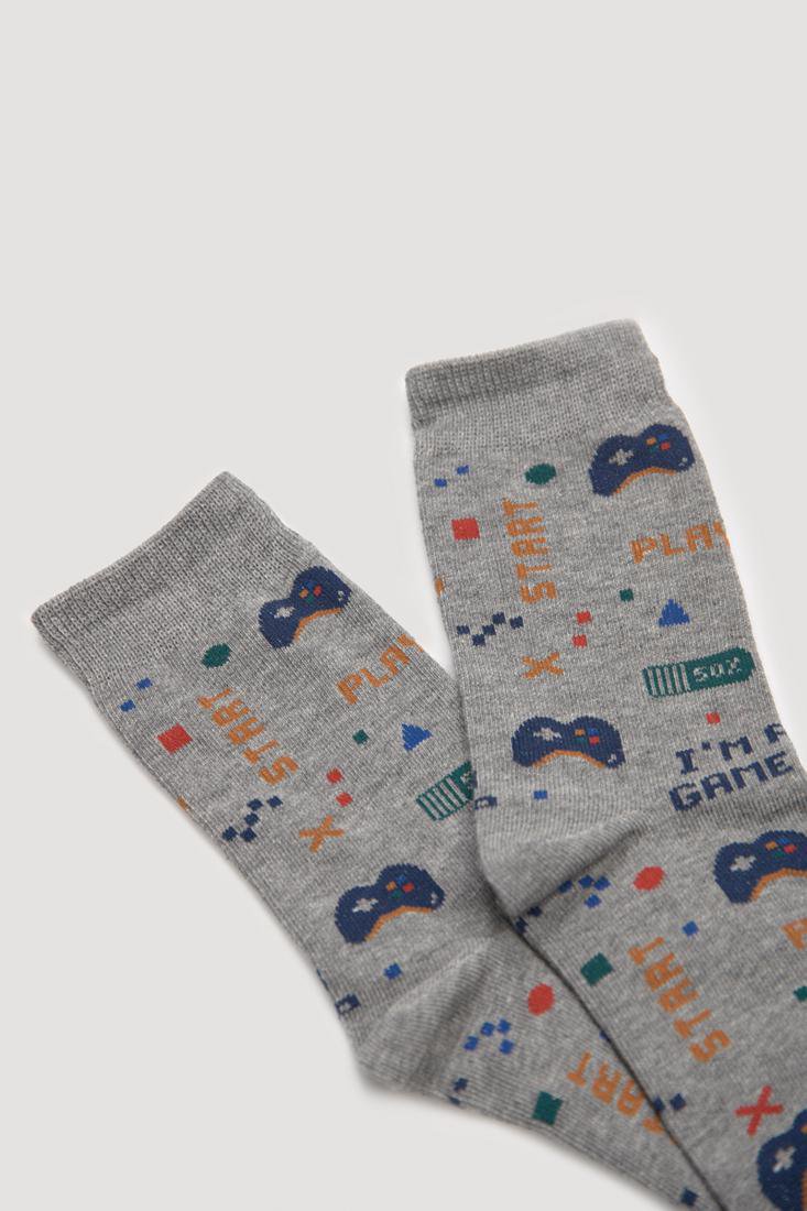 Pack 2 calcetines niño algodón estampado "Gamer" YSABEL MORA