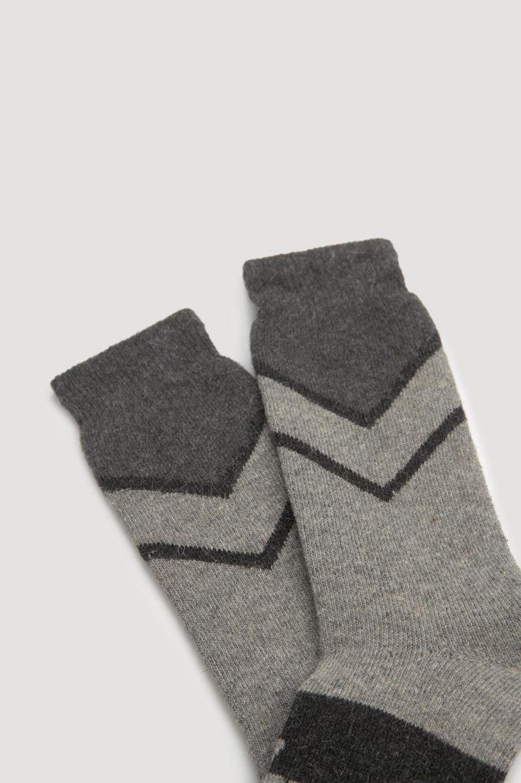 Calcetín hombre invierno ANGORA estampada con puño confort YSABEL MORA