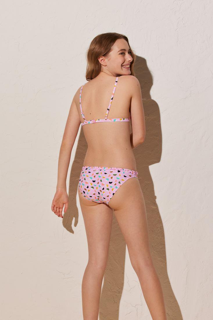 Top bikini niña-teen COMBINABLE estampado esferas YSABEL MORA