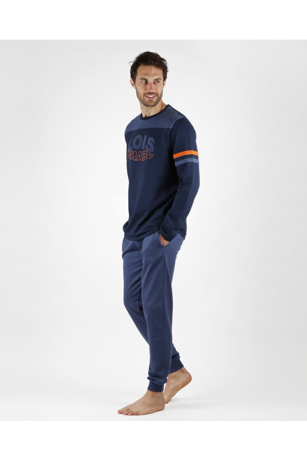 Pijama de hombre manga larga Afelpado "Reverse" LOIS by ADMAS
