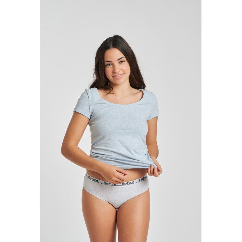 Pack 2 bragas niña-adolescente de algodón con goma vista KEHAT