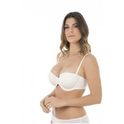 Sujetador con tirantes extraíbles y doble push up con aro colección Edén de SELMARK