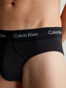 SLIP CALVIN KLEIN PACK 3 ALGODÓN NEGRO