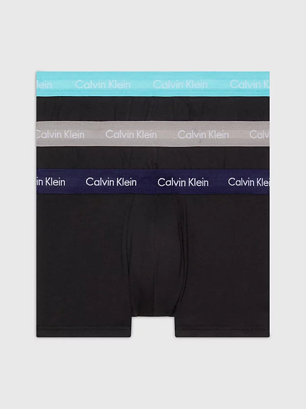 Pack 3 Boxer Cotton Stretch negros-elástico color CALVIN KLEIN