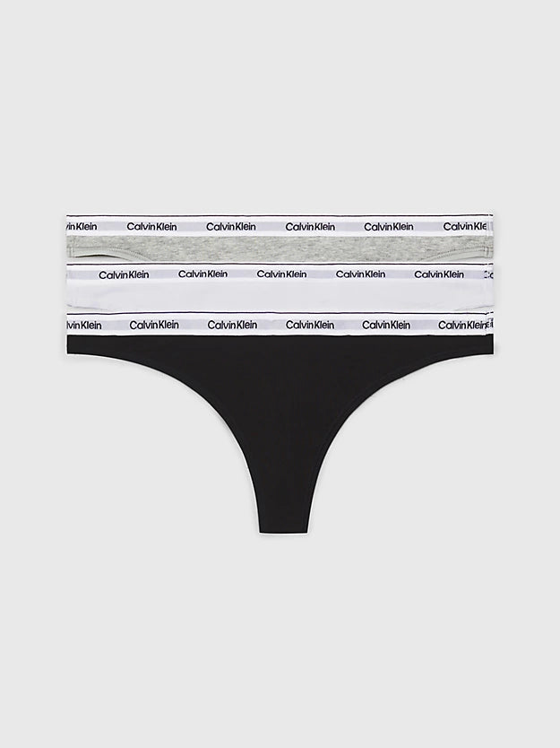 pack 3 tangas mujer calvin klein algodón
