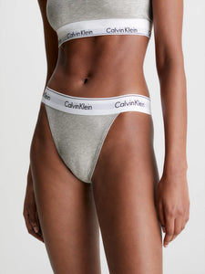 Tanga hilo algodón con MODERN LOGO CALVIN KLEIN