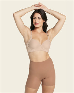 Faja pantalón invisible CON ALMOHADILLA EXTRAIBLE push up levanta glúteos Leonisa